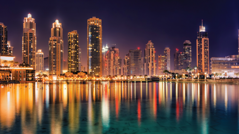Dubai at night