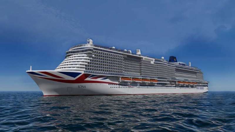 P&O Cruises' new ship, the Iona.