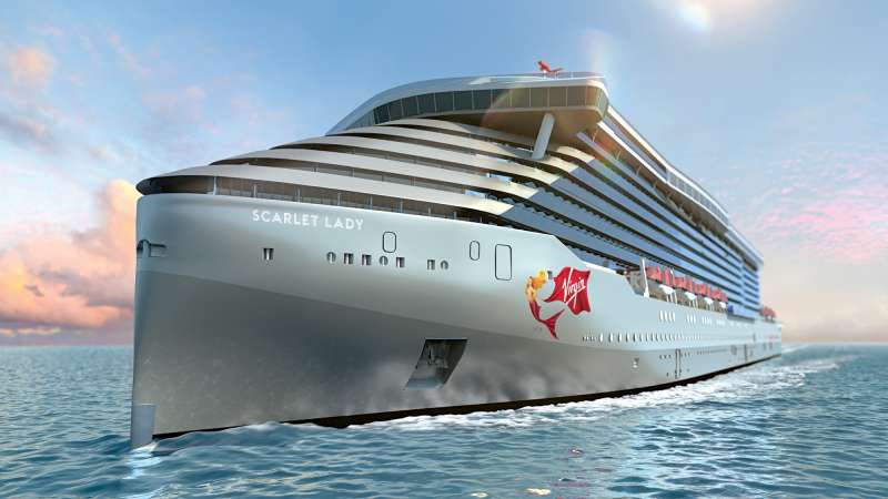 Scarlet Lady ship Virgin Voyages, new ship, cruise, Virgin UK, travel