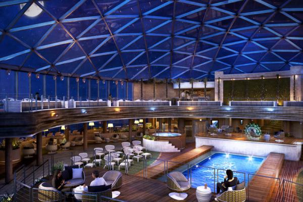 Iona, P&O cruises, P&O, new ship, SkyDome, Sky Dome