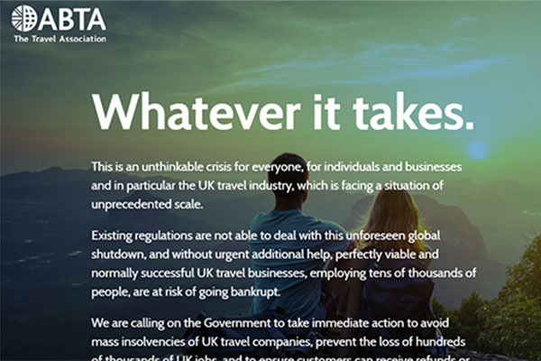 ABTA Save Future Travel, coronavirus