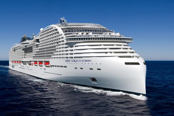 MSC Cruises, cruise, travel, LNG, liquefied natural gas, MSC World Europa