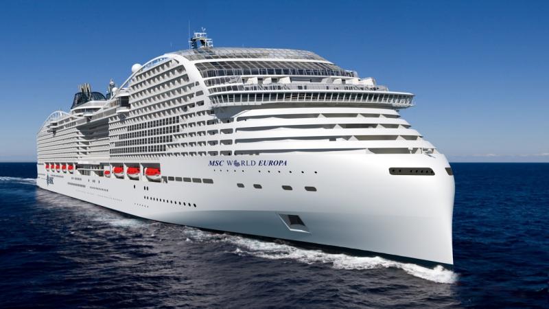 MSC Cruises, cruise, travel, LNG, liquefied natural gas, MSC World Europa