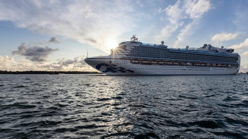 Princess Cruises Crown Princess departs Southampton for the final time in 2019 as she heads to the Caribbean for the winter season