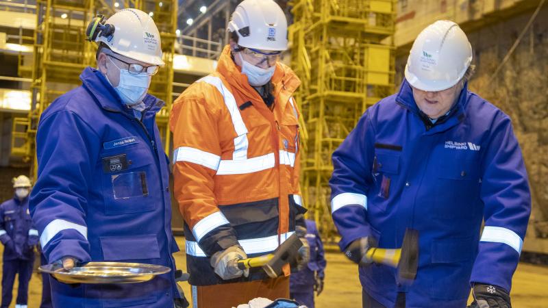 Swan Hellenic keel laying