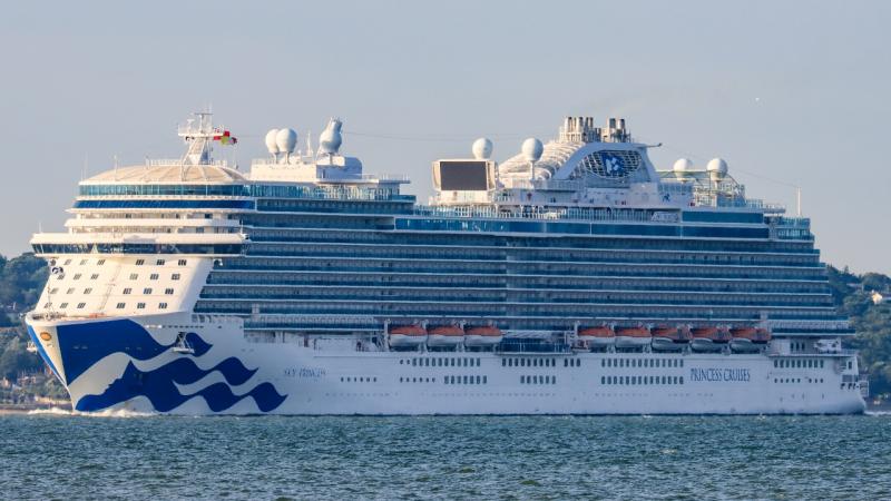 Sky Princess in Southampton for domestic cruises