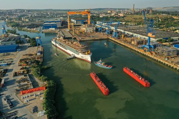 Viking Polaris has touched water for the first time