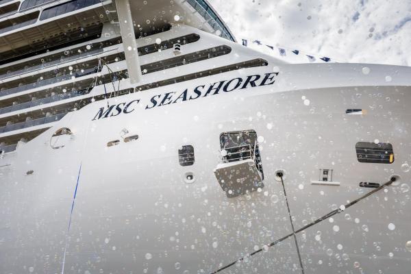 MSC Cruises has taken delivery of MSC Seashore