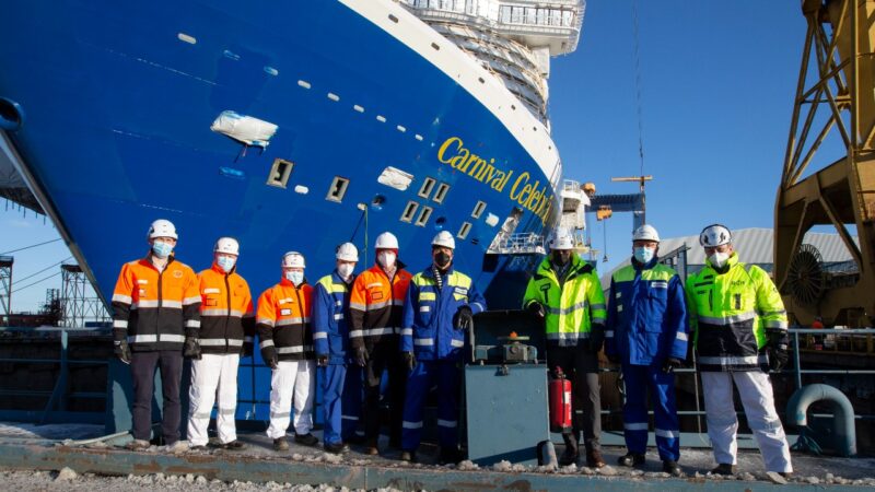 Carnival Cruise Line floats out Excel-class ship Celebration