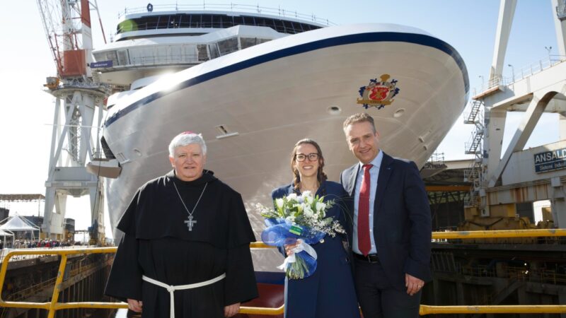 Oceania Cruises floats out new luxury ship Vista