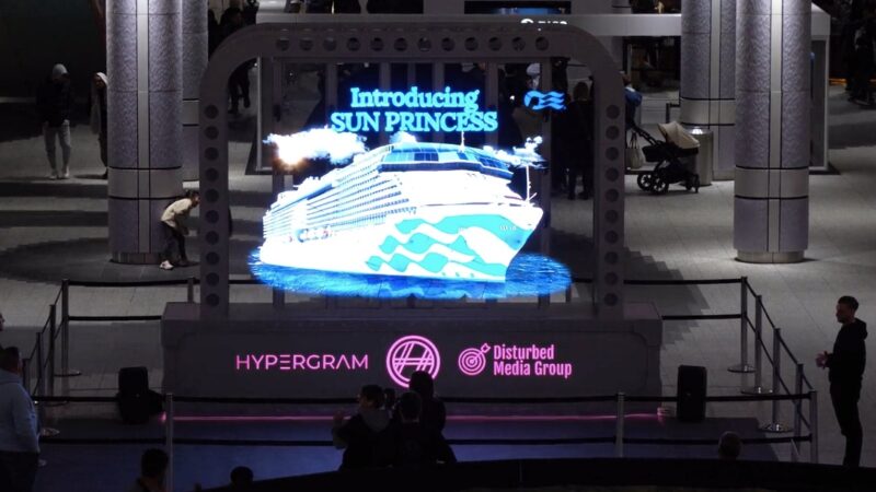 Princess Cruises claims 'industry first' with holographic display, Sun Princess