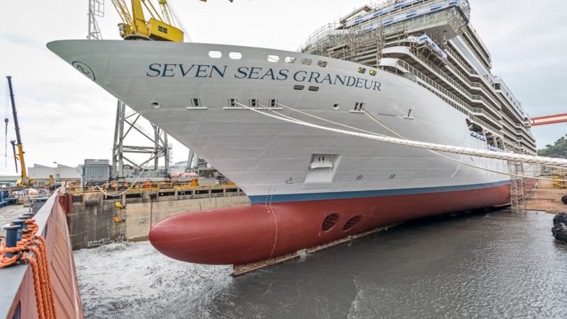 Regent Seven Seas floats out new ship Grandeur